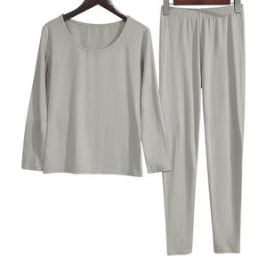 Negative Apparel Women's Long Sleeve Muscle Top – Solid Color, Body Sculpting & Warming - Negative Apparel