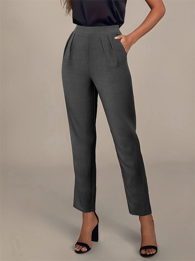 Bonded Poly Pocketless Pants – Sleek, Sophisticated & Effortless main image 0