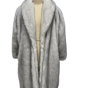 New European and American imitation fur, artificial fur coat, extended green fruit collar fashionable fox fur coat, pod - Negative Apparel