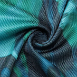 New green printed tube top slim sleeveless women's dress - Negative Apparel