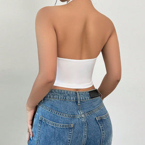 New holiday style Spice Girls suspender vest neck top - Negative Apparel
