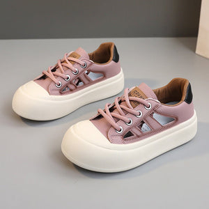 New Hollow Sneakers Women 2025 Summer Breathable Sports Shoes - Negative Apparel