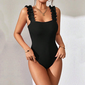 New knitted suspender vest top solid color sexy inside and outside sleeveless onesie - Negative Apparel