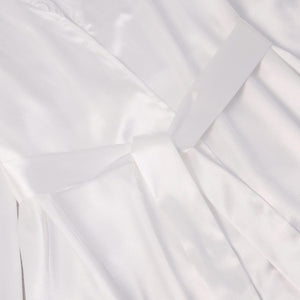 new lace ice silk nightgown solid color casual pajamas women's loungewear WP22113 - Negative Apparel