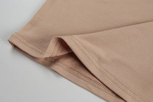 New long - sleeved slim solid color one - shoulder women's dress - Negative Apparel