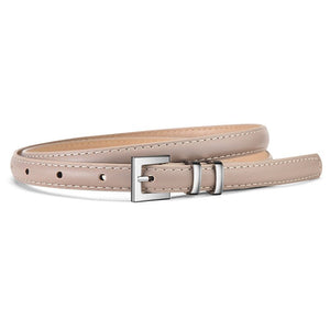 New retro silver buckle belt for women, slimming belt for jeans, fashionable and versatile suit leather belt wholesale - Negative Apparel