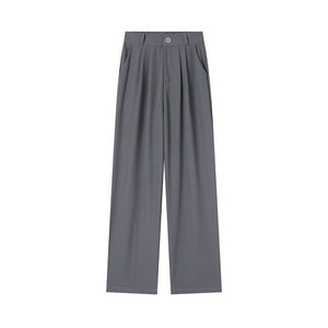 New style drape high waist straight slim mopping casual pants - Negative Apparel