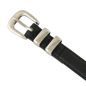 New summer fashion personality candy color silver buckle dopamine silver INS style decoration ladies belt dress leather - Negative Apparel