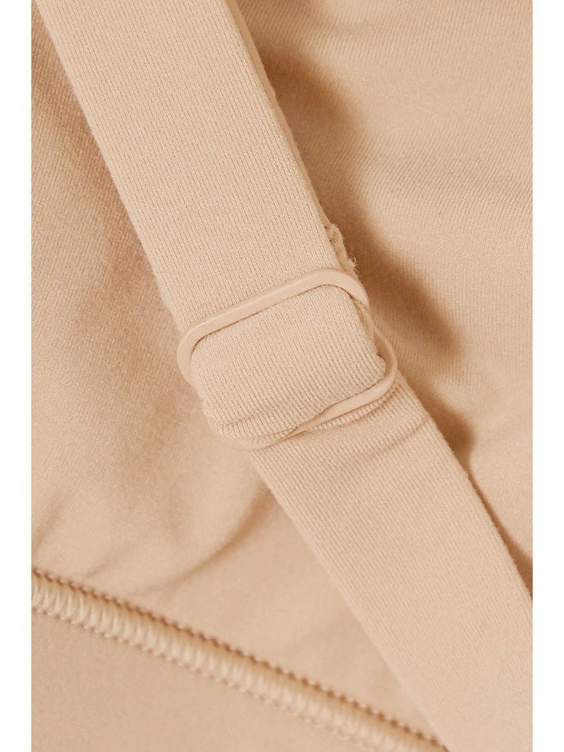 New underwear bra women's thin cup round neck vest bra set Fits Everybody - Negative Apparel