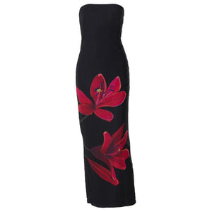 One - shoulder tube top backless strappy dress - Negative Apparel