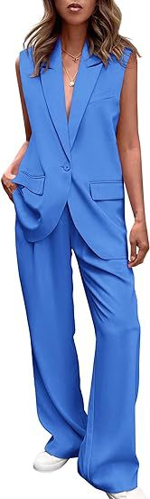 Pants with Vest suit set women's clothing - Negative Apparel
