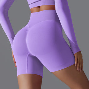 Peach Sculpt Biker Shorts | Compact. Contoured. Commanded. - Negative Apparel