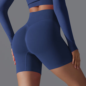 Peach Sculpt Biker Shorts | Compact. Contoured. Commanded. - Negative Apparel