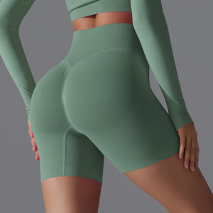 Peach Sculpt Biker Shorts | Compact. Contoured. Commanded. - Negative Apparel