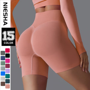 Peach Sculpt Biker Shorts | Compact. Contoured. Commanded. - Negative Apparel