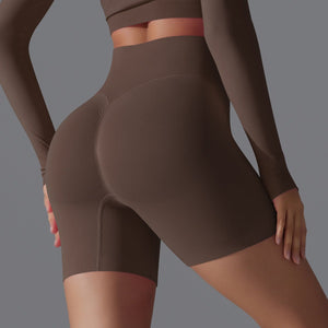 Peach Sculpt Biker Shorts | Compact. Contoured. Commanded. - Negative Apparel