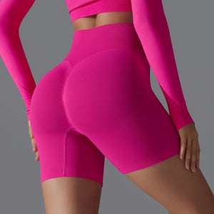 Peach Sculpt Biker Shorts | Compact. Contoured. Commanded. - Negative Apparel