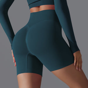 Peach Sculpt Biker Shorts | Compact. Contoured. Commanded. - Negative Apparel