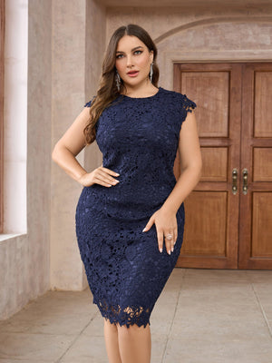 Pencil skirt sexy slim water volume lace hip bodycon dress - Negative Apparel