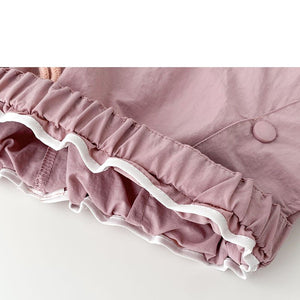 Pink overalls women's autumn new high - waisted wide - leg pants loose casual and thin Spice Girls quick - drying American sweatpants - Negative Apparel