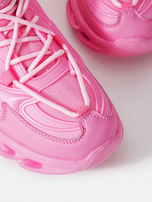 Pink Personality Creative Party Women Sneakers - Negative Apparel