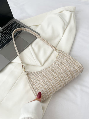 Plaid Pattern Bag Handbag - Negative Apparel