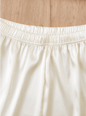Plus Halloween Lace Trim Satin Cami Top & Shorts PJ Set / Pajama Set - Negative Apparel