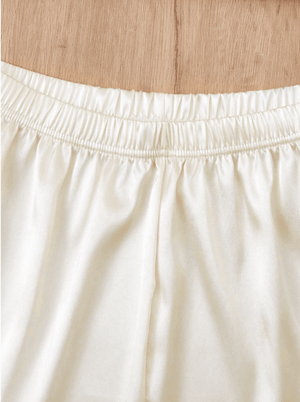 Plus Halloween Lace Trim Satin Cami Top & Shorts PJ Set / Pajama Set - Negative Apparel