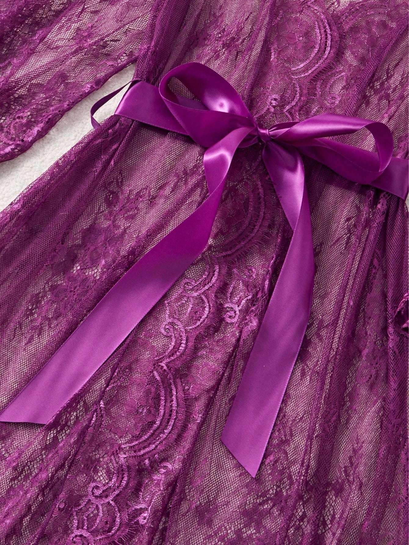 Plus Size Lace & Sexy Lingerie Bodysuit, Ideal Sleepwear Set - Negative Apparel