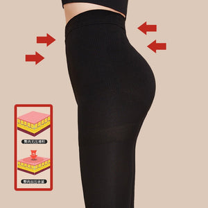 Pressure + Women's Bareleg Artifact Skinny Pantyhose Leggings Women's Spring and Autumn Naked Flesh Pantyhose Black Pantyhose - Negative Apparel