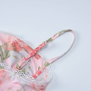 Printed slit casual style dress - Negative Apparel