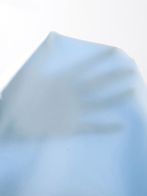 Privé Solid Button Front Lantern Sleeve Blouse - Negative Apparel