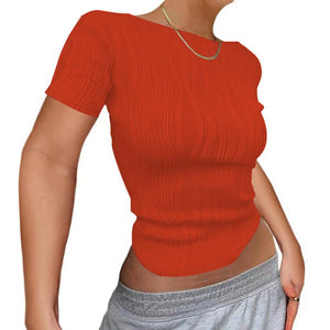 Pullover long sleeve round neck slim fit women's T-shirt - Negative Apparel