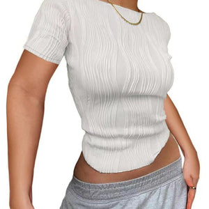 Pullover long sleeve round neck slim fit women's T-shirt - Negative Apparel