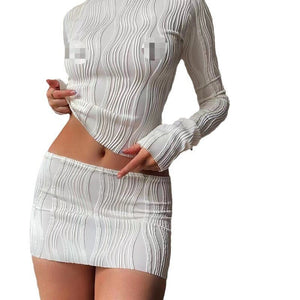 Pullover long sleeve round neck slim fit women's T-shirt - Negative Apparel