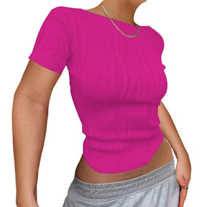 Pullover long sleeve round neck slim fit women's T-shirt - Negative Apparel