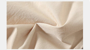 Pure cotton washed shorts women's summer new loose straight overalls casual spice wide - leg sports five - point medium pants - Negative Apparel