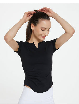 Quick - drying yoga breathable sports sweat - absorbing fitness T-shirt - Negative Apparel