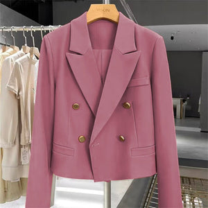 Retro Small Stylish Blazer for Women - Negative Apparel