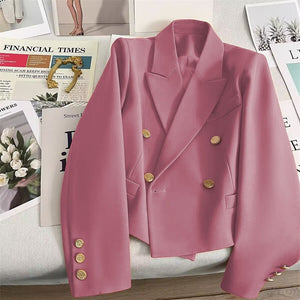 Retro Small Stylish Blazer for Women - Negative Apparel