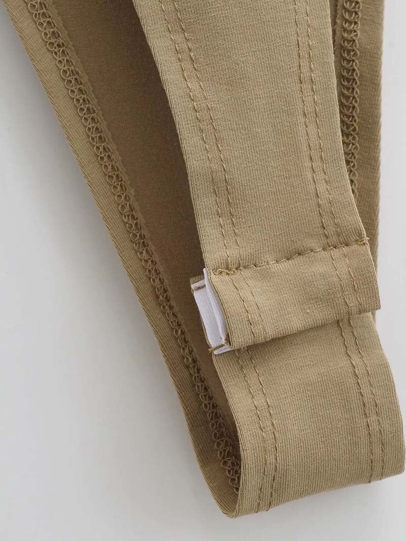 Right angle shoulder pad bodysuit summer new T-shirt solid color open crotch tight bodysuit - Negative Apparel