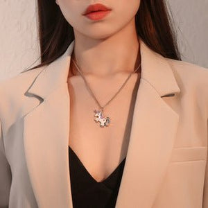 Rose gold heart zircon bracelet versatile high - end female alloy diamond ladies bracelet bracelet jewelry - Negative Apparel