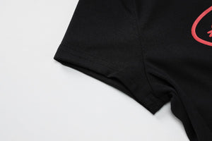 Round neck short sleeve pullover print slim fit T-shirt top - Negative Apparel