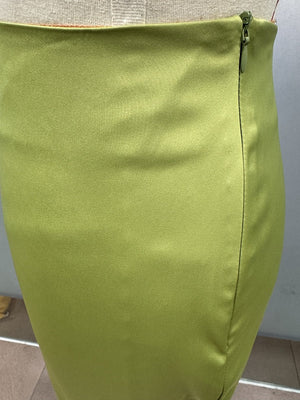 satin skirt spring and summer new simple imitation silk long skirt women's clothing - Negative Apparel