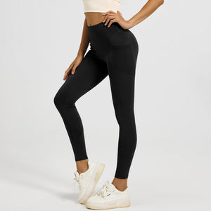 Sculpting Bloom | High - Waist Peach Lift Yoga Leggings - Negative Apparel