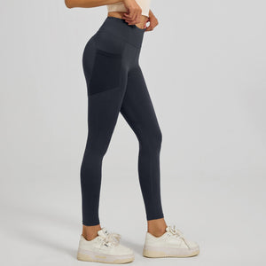 Sculpting Bloom | High - Waist Peach Lift Yoga Leggings - Negative Apparel