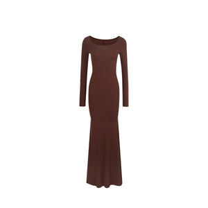 Sculpting Silhouette | Long Sleeve Body - Contouring Maxi Dress - Negative Apparel