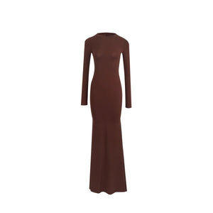 Sculpting Silhouette | Long Sleeve Body - Contouring Maxi Dress - Negative Apparel