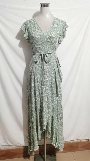 Self - designed V - neck Bohemian holiday style slim lace dress - Negative Apparel