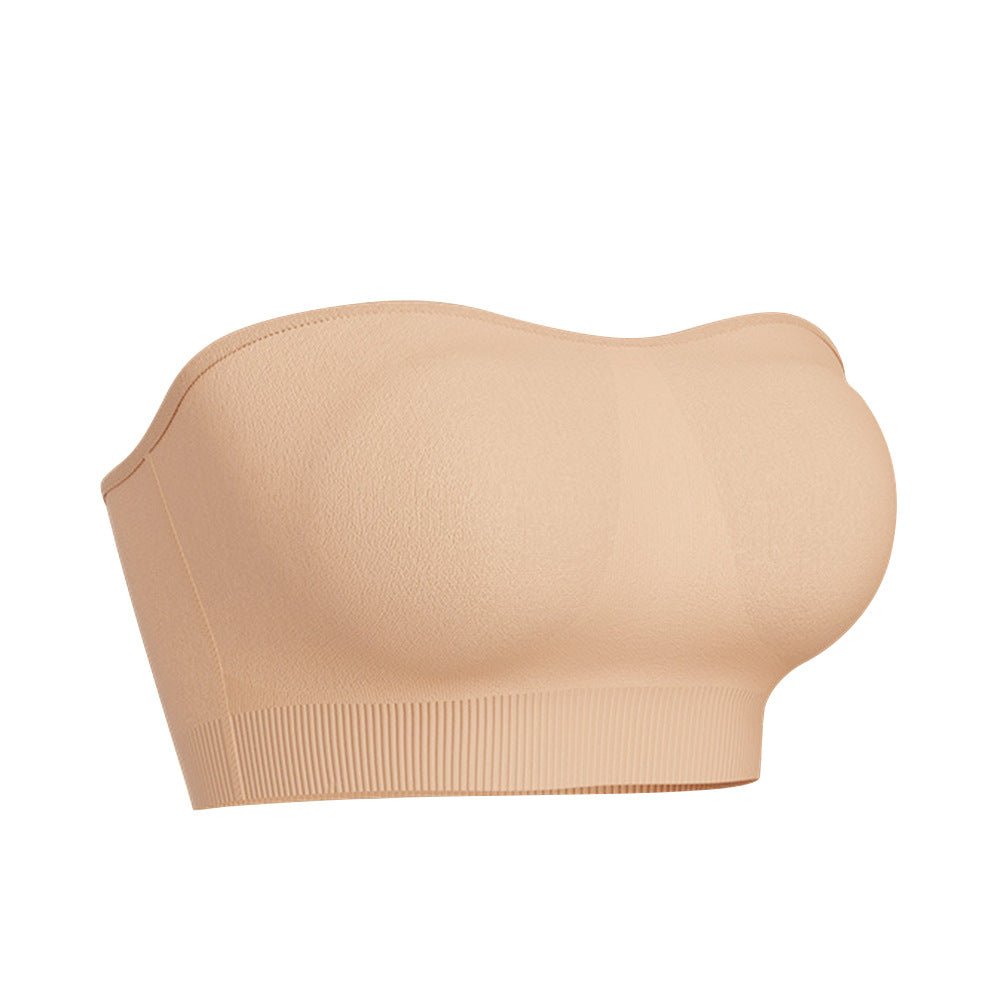 Sexy European and American one - piece seamless Spice Girl beautiful back halter chest wrap without steel ring removable chest sticker tube top underwear women - Negative Apparel